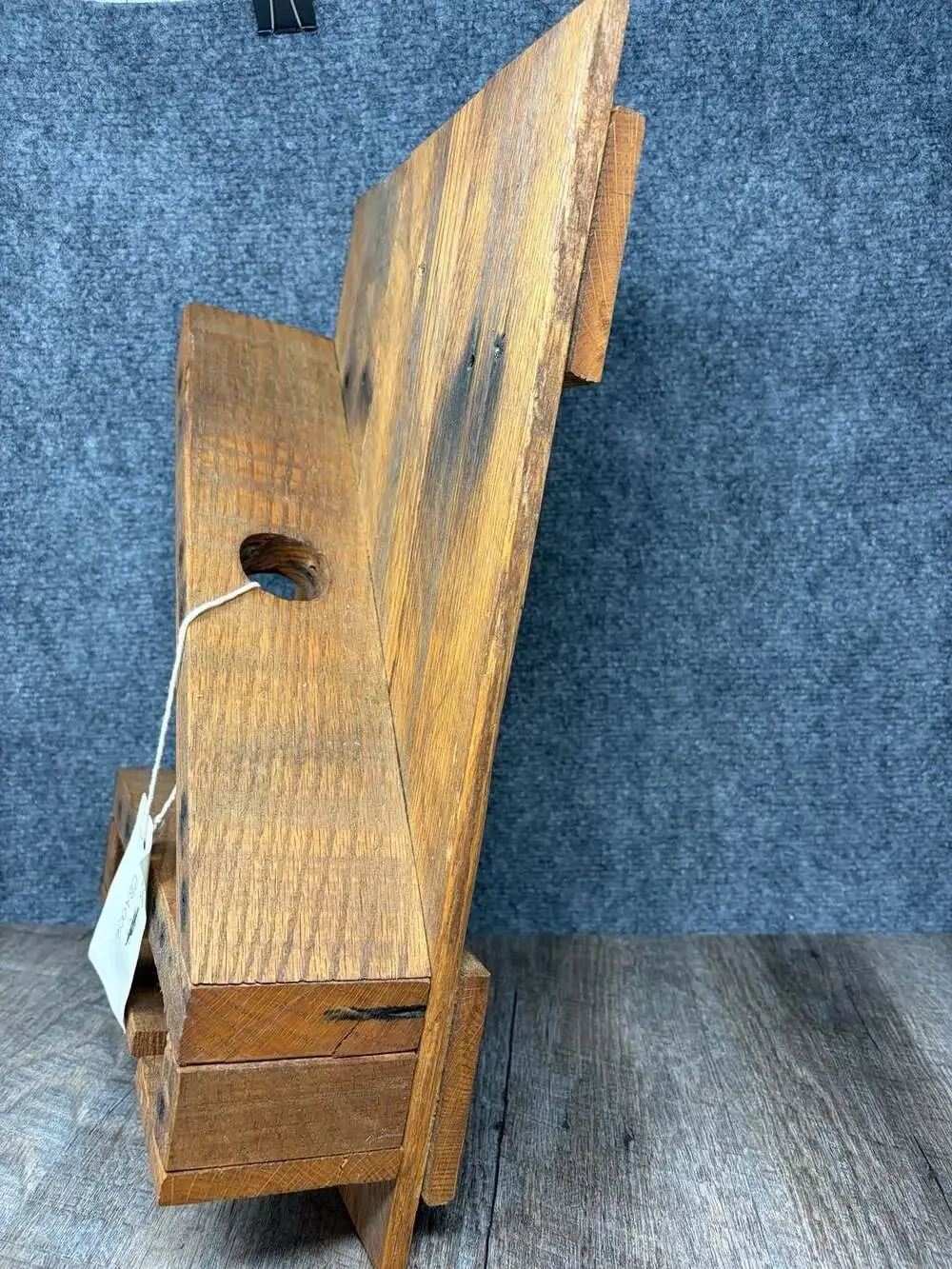 The Country Craftsman Handcrafted Rustic Oak Pallet Wood Wine Rack,cottage-camp